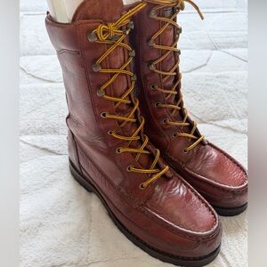 LL Bean Kangaroo Upland Moc Toe Gore-Tex Vibram Lace-Up Hunting Boots 9
